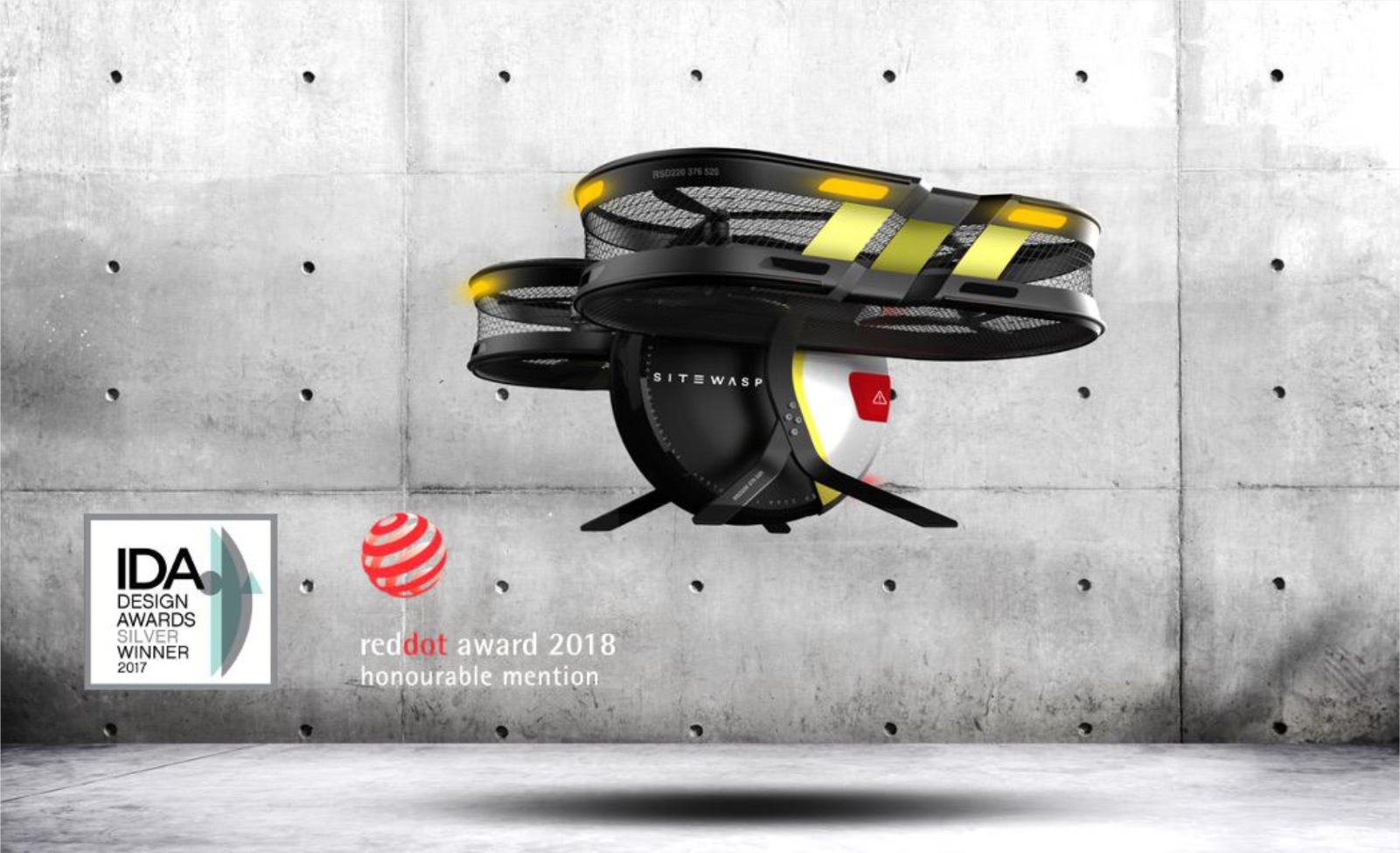 Sitewasp drone — IDA & reddot awards
